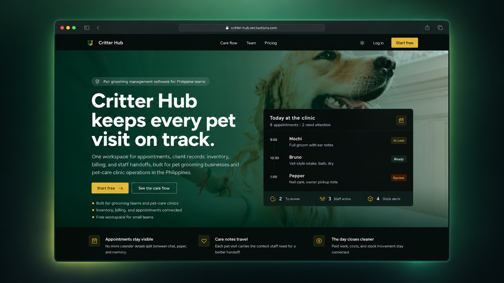 CritterHub interface view 4