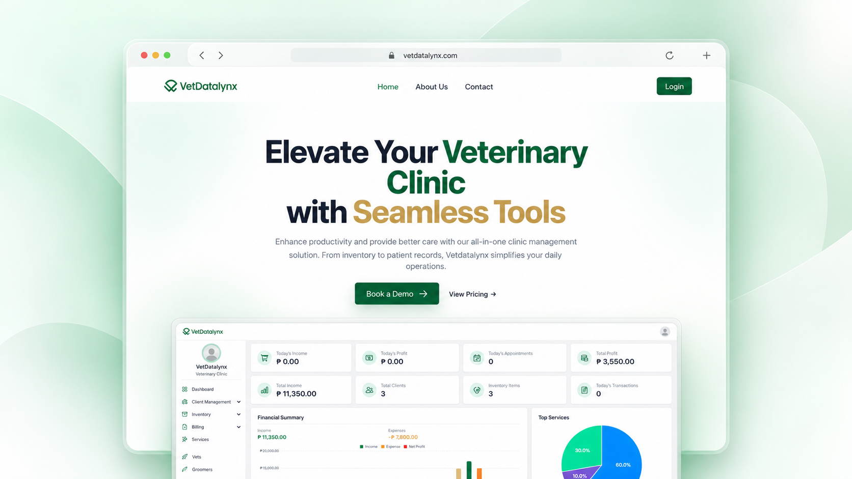 VetdataLynx interface view 1
