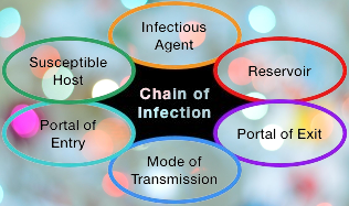 What are the stage of Infection, And how the client get infection.