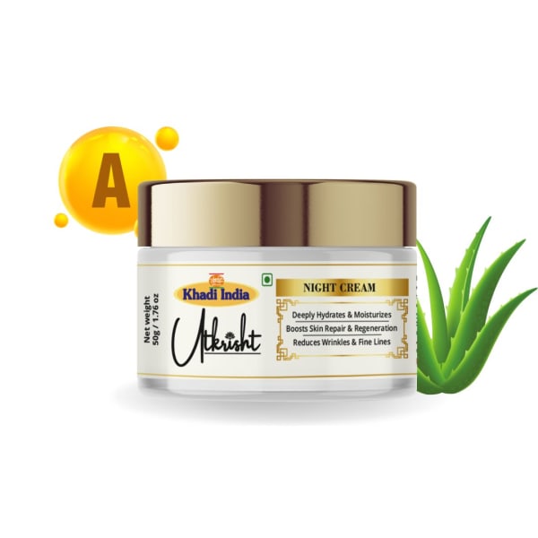 Night Face Cream for Deep Hydration & Skin Repair | Anti-Ageing & Nourishing Moisturizer for Men & Women | Reduces Wrinkles, Fine Lines & Dullness- 50GM