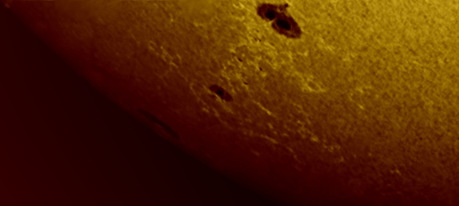 Sunspot at the Limb