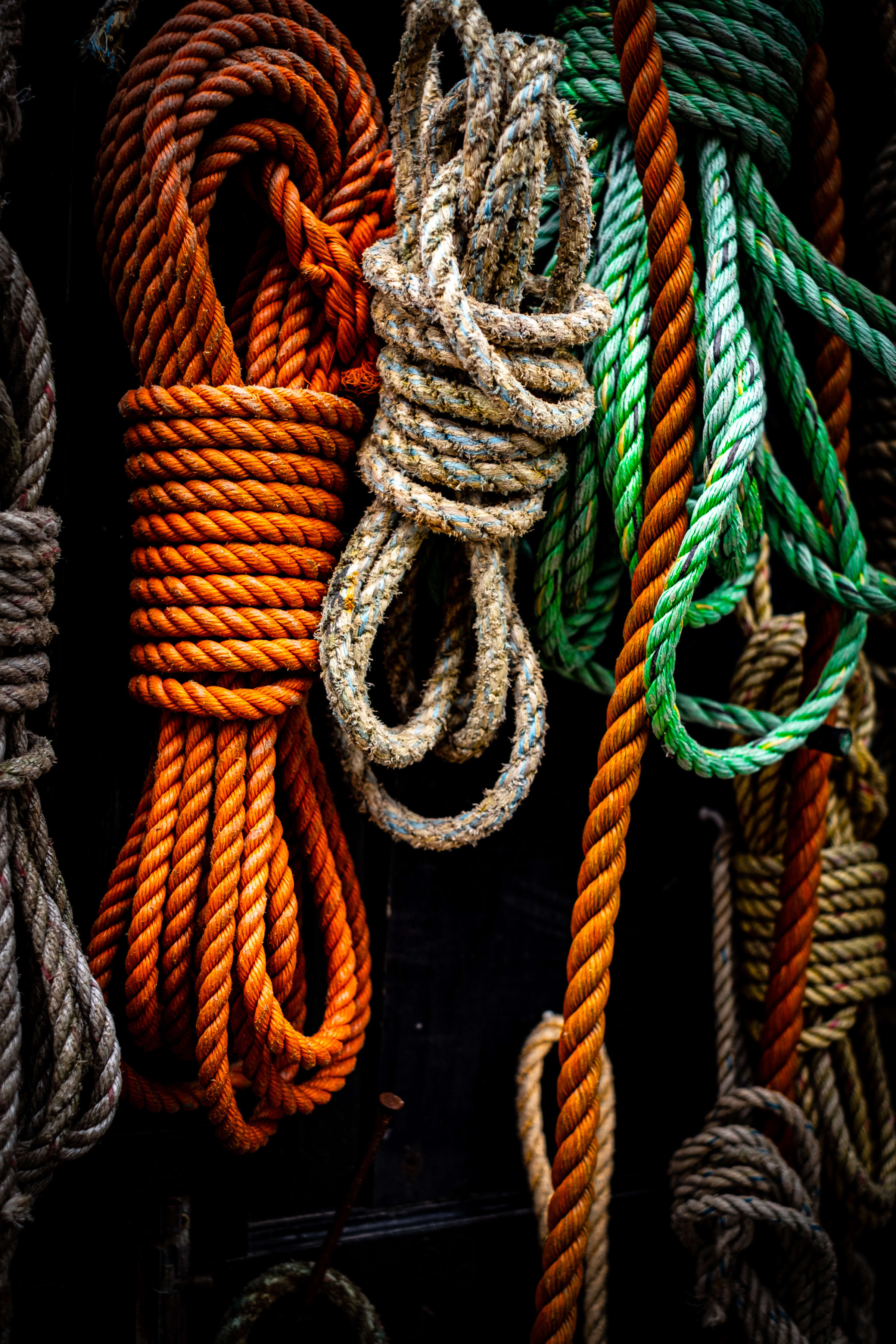 Working ropes @ Mousehole Harbour