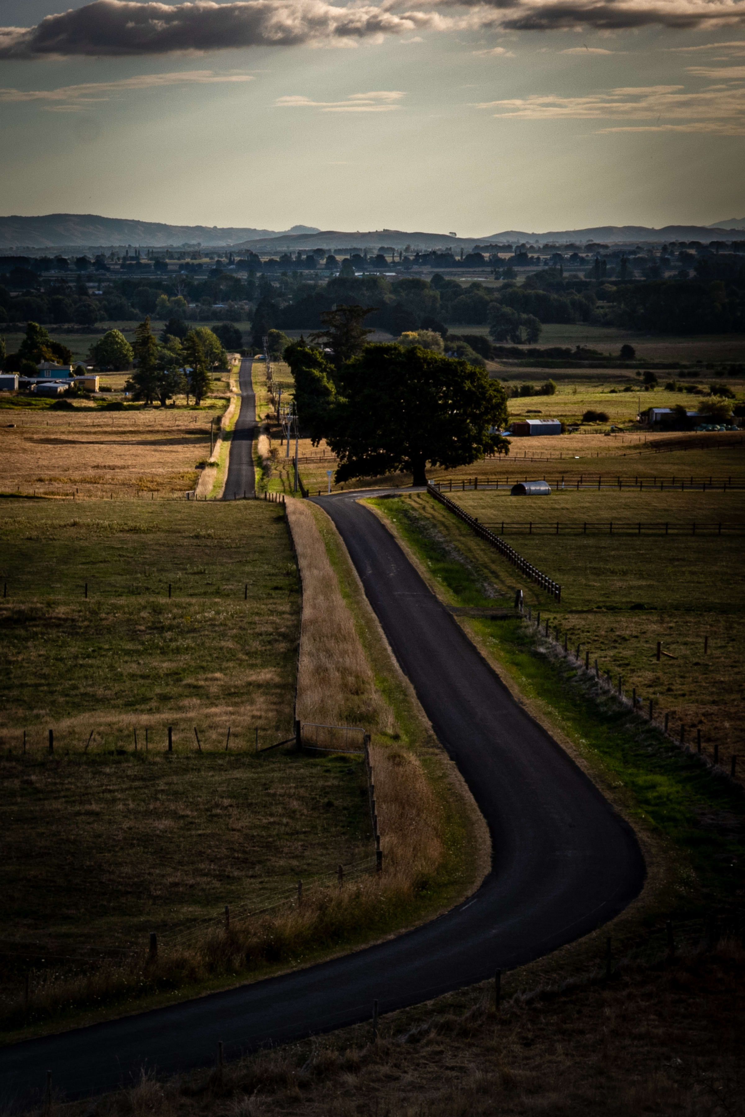 The roads are startlingly straight at times.