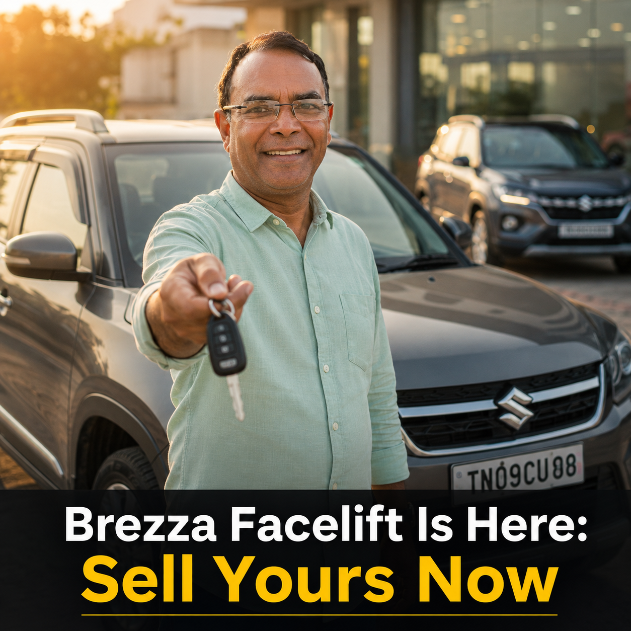 The Maruti Brezza facelift launched on 23 July 2026 — why current Brezza owners should sell now, before outgoing-generation values soften