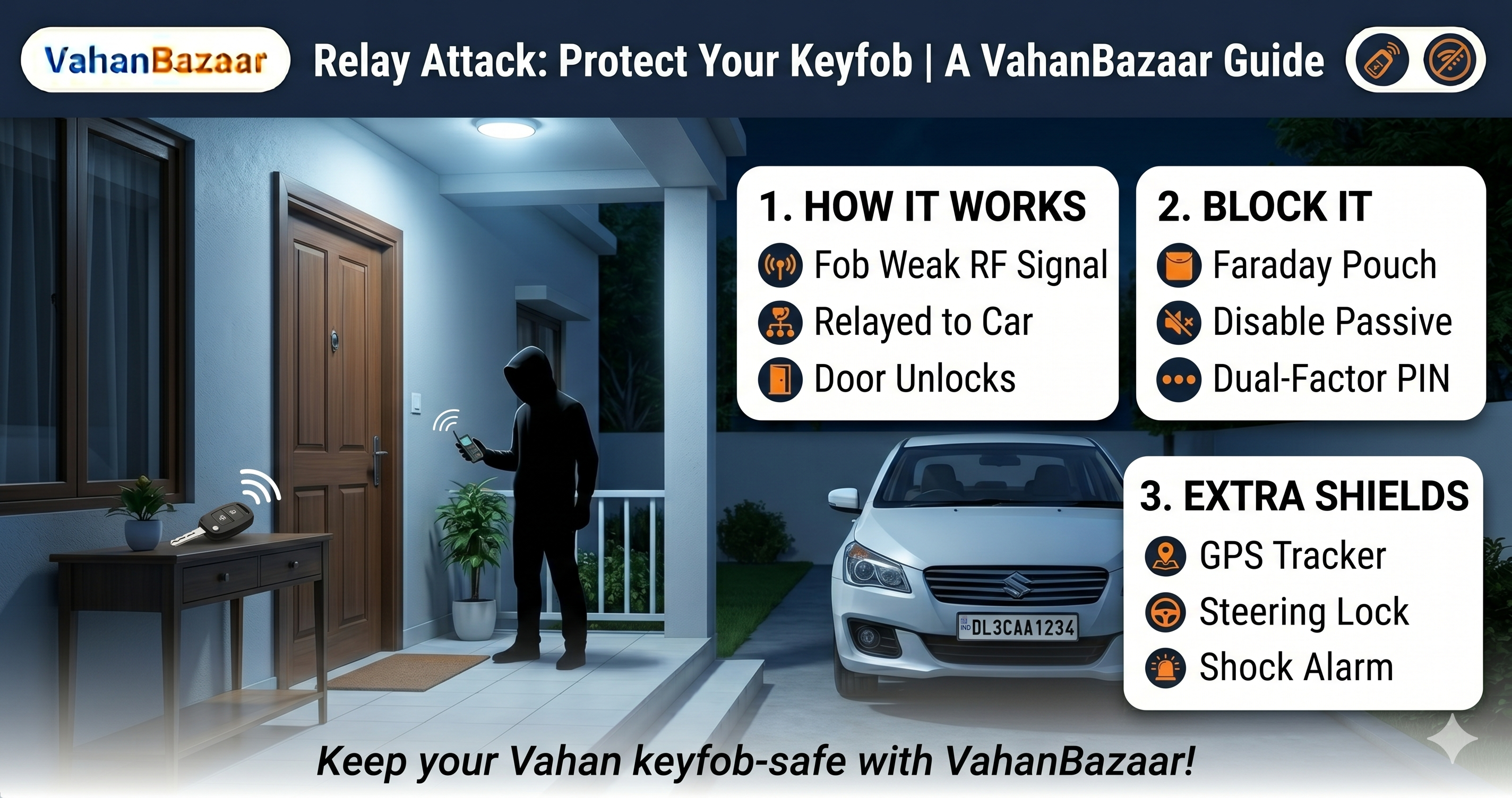 Relay Attack Protection India 2026 — Keyless Car Theft Defence ...