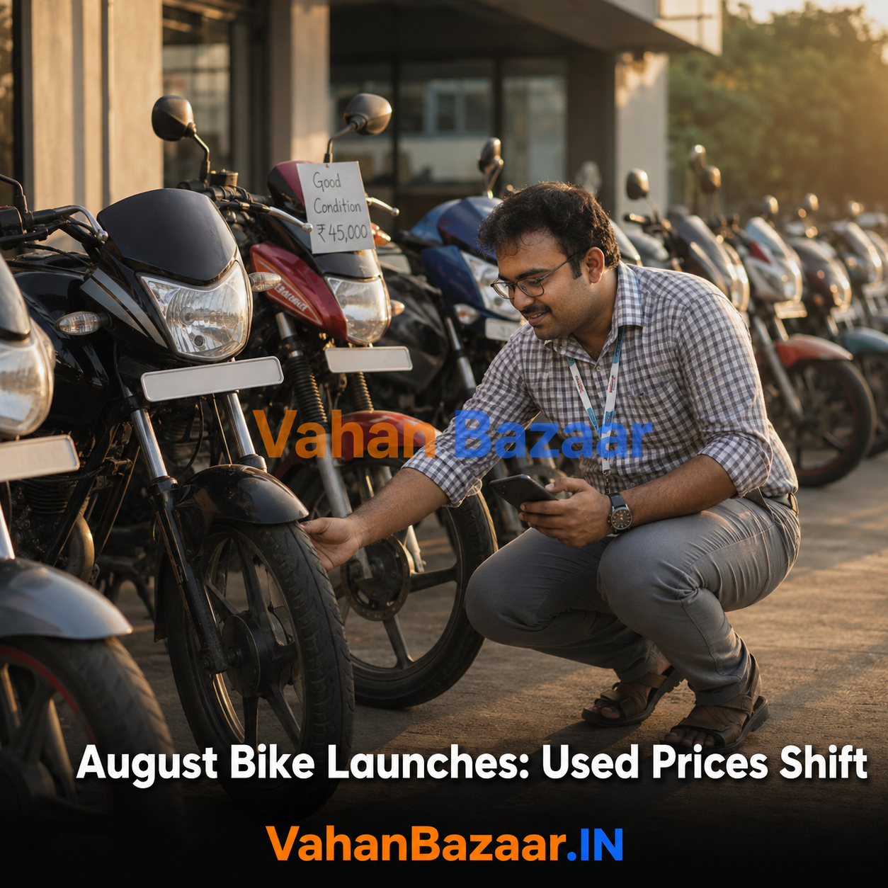 VahanBazaar explainer on the August 2026 two-wheeler launch wave in India covering the Yamaha R2, Ather EL and Honda CB350, and the registration record checks used bike buyers should run before paying
