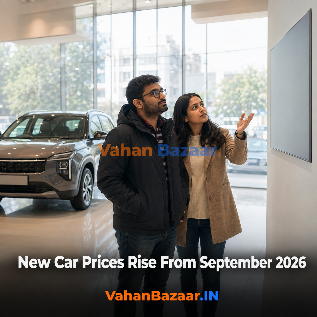 VahanBazaar explainer on Hyundai Motor India's up to 1 percent price increase from September 2026 and what it means for used Hyundai Creta, Venue and i20 owners planning to sell
