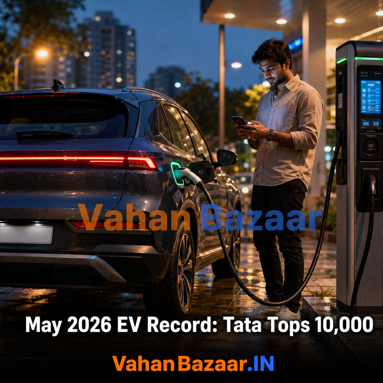 May 2026 EV Record: Tata Tops 10,000 | VahanBazaar.in