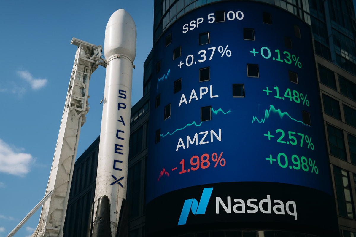 SpaceX Joins Nasdaq 100 After Public Listing