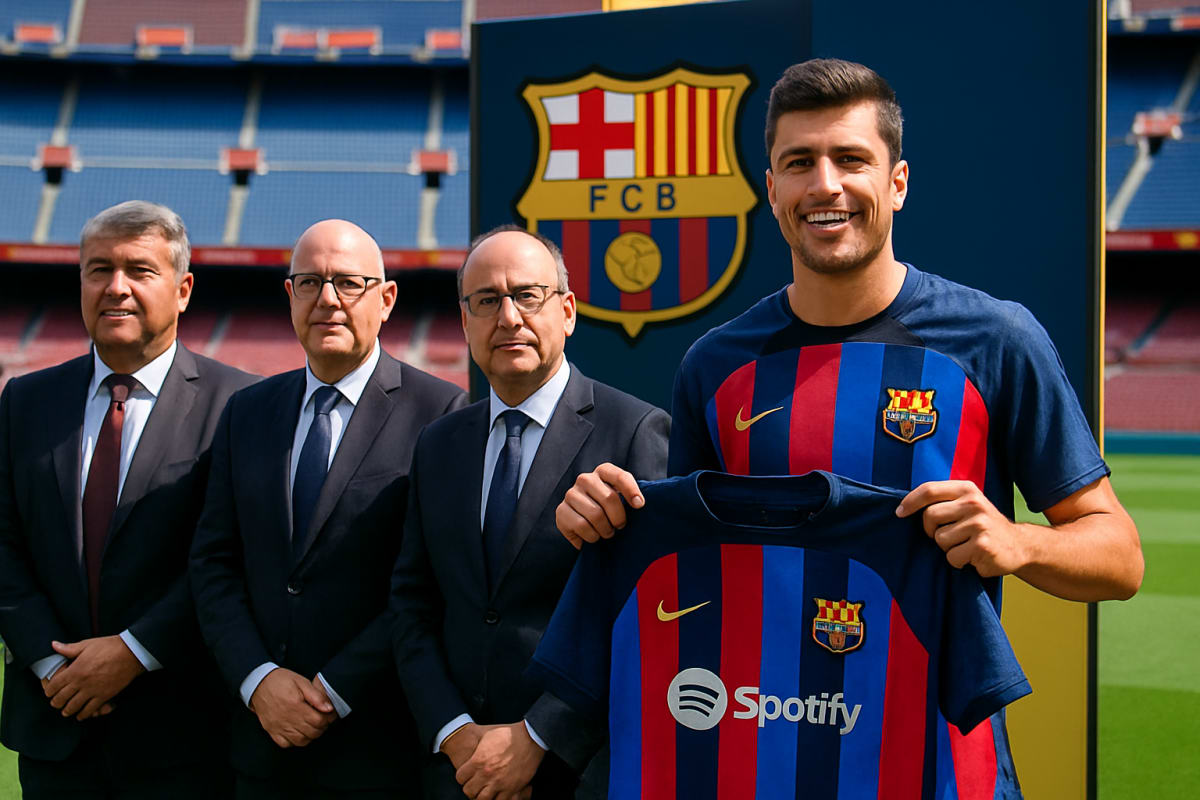 Rodri Joins Barcelona After Seven Years at Manchester City