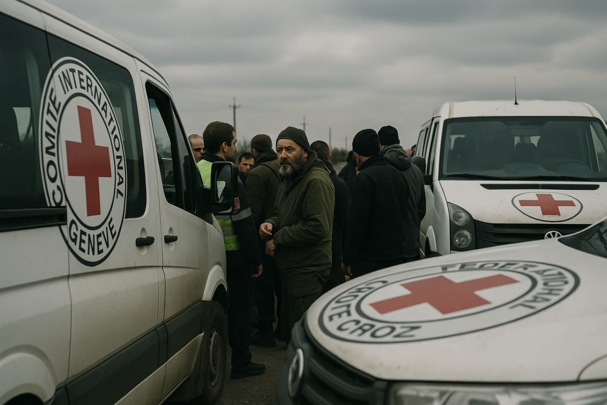 Ukraine and Russia Begin 3-Day Ceasefire as Prisoner Exchange Convoy Moves at Zaporizhzhia