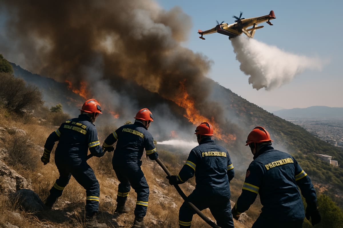Wildfires Force Evacuations as Deadly Heatwave Grips Southern Europe
