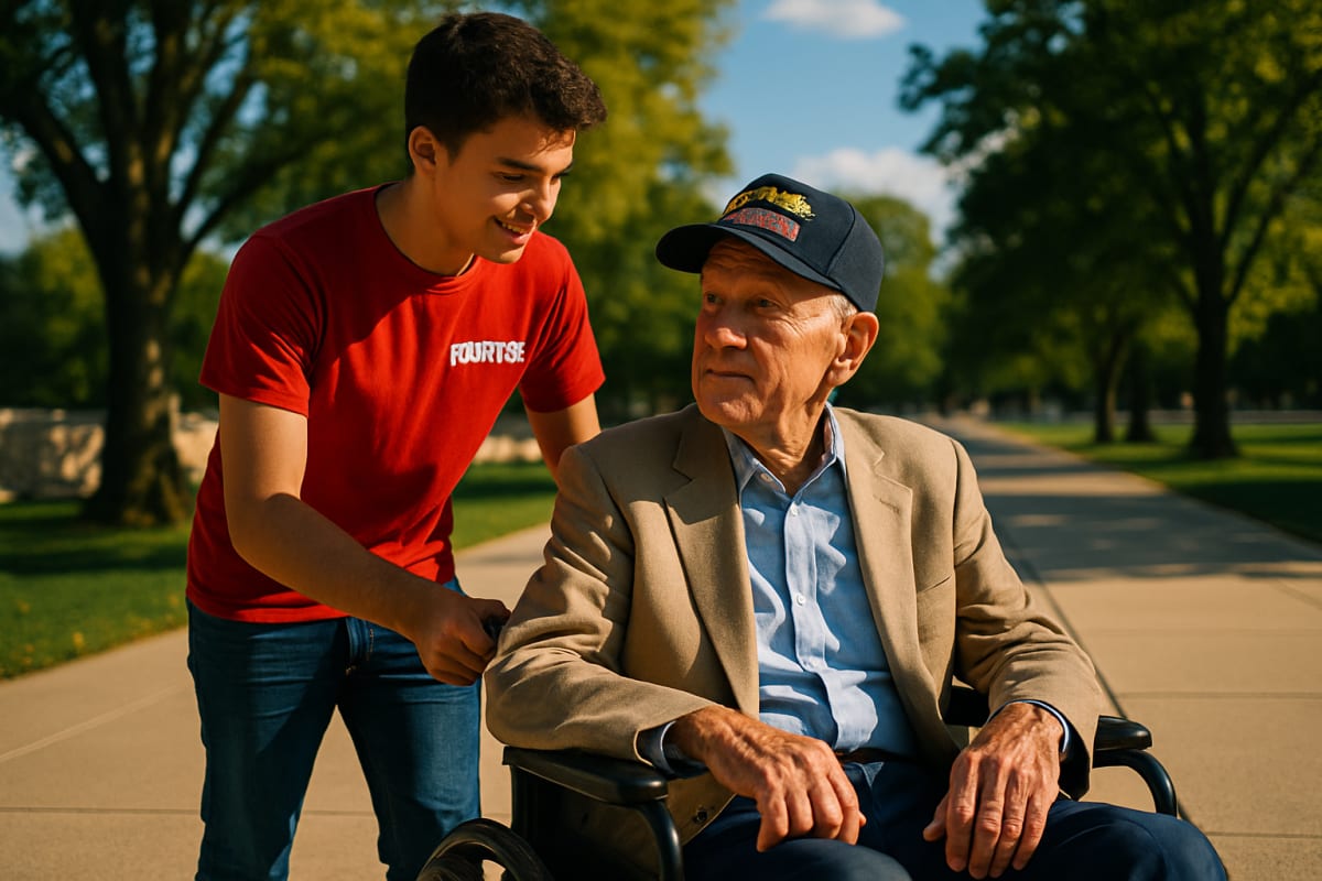 Ohio Teen Mason Fyock Records WWII Veterans' Stories Over Labor Day Weekend