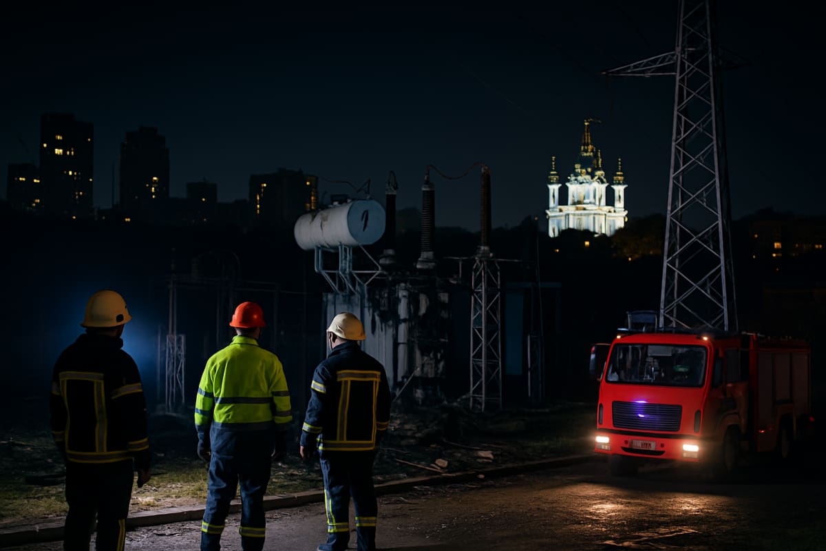Russian Missiles and Drones Cripple Ukraine's Power Grid as Winter Campaign Intensifies