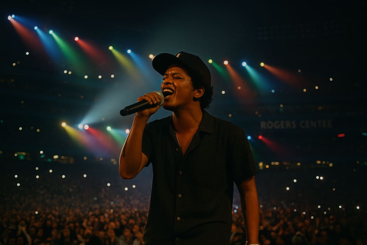 Bruno Mars Rescheduled Toronto Concert Draws Massive Crowd as Fans Celebrate Memorial Day Weekend
