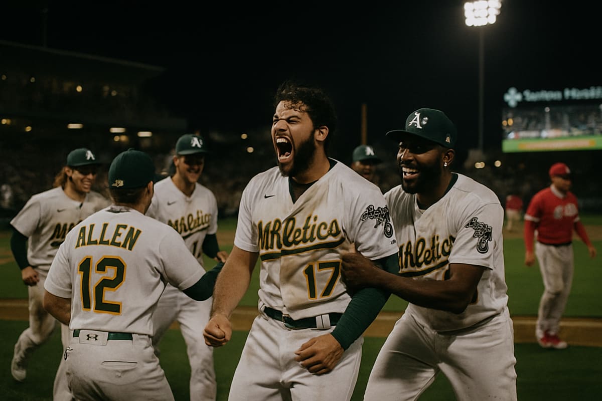 Athletics Edge Angels 4-3 in Extra Innings at Sutter Health Park as Sacramento Hosts MLB Matchup