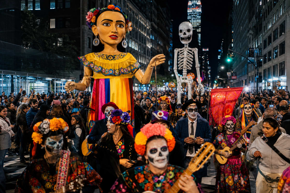 Village Halloween Parade fills Sixth Avenue as New York's 53rd march lands on a Saturday night