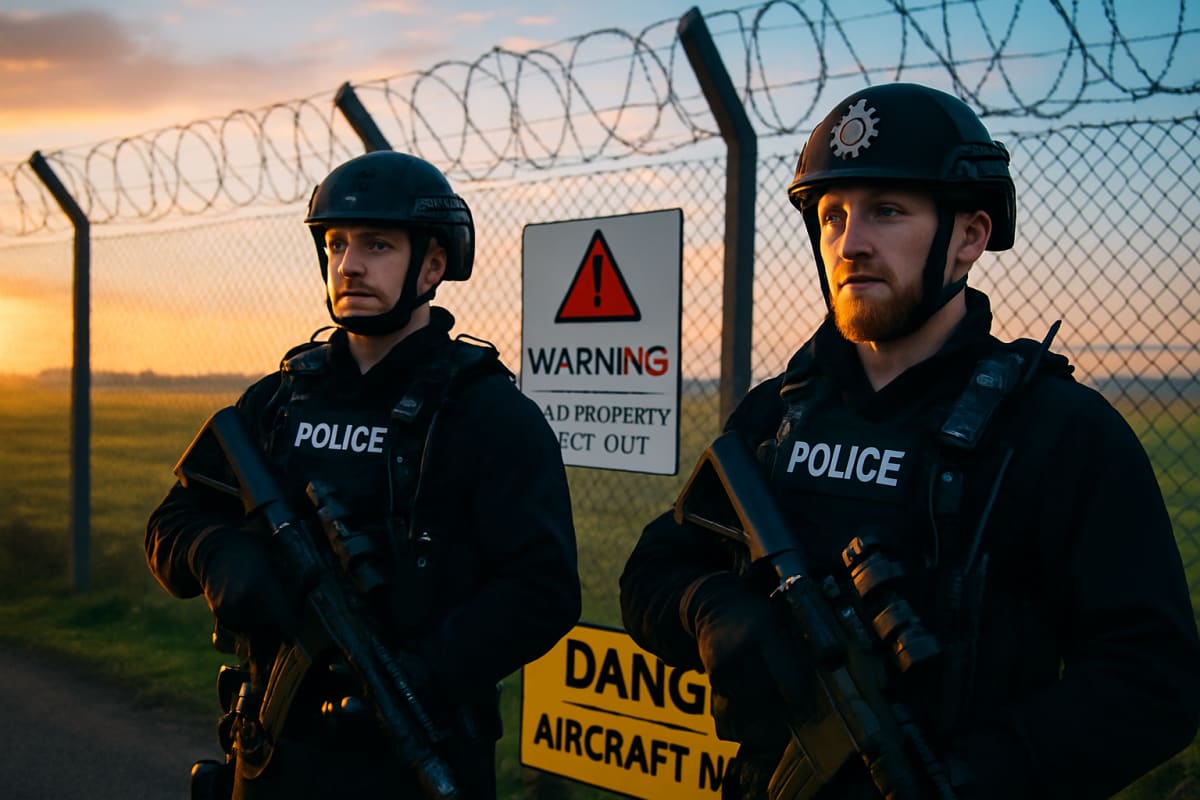 British Police Charge Suspect in Terror Probe at RAF Lakenheath