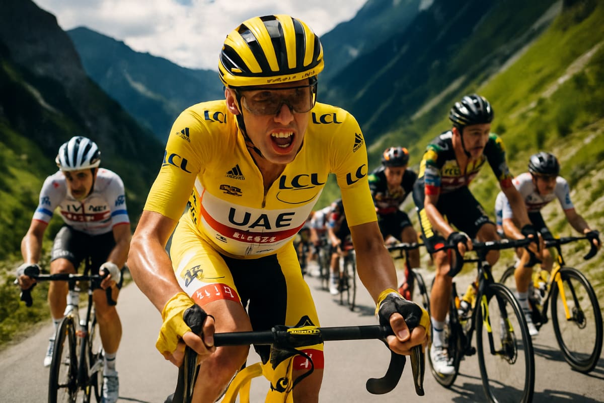 Pogacar Defends Yellow Jersey in Tour's Penultimate Stage