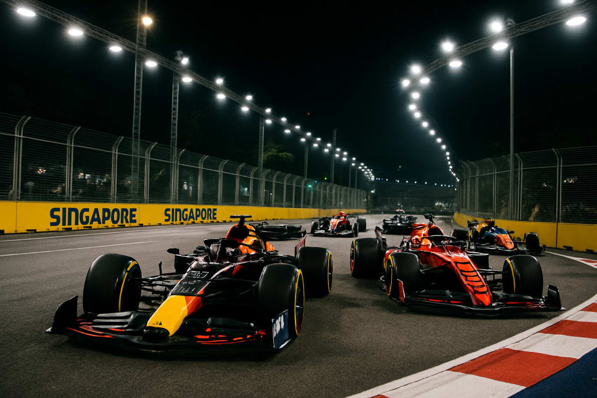 Russell Takes Pole at Singapore as Title Fight Enters Critical Phase