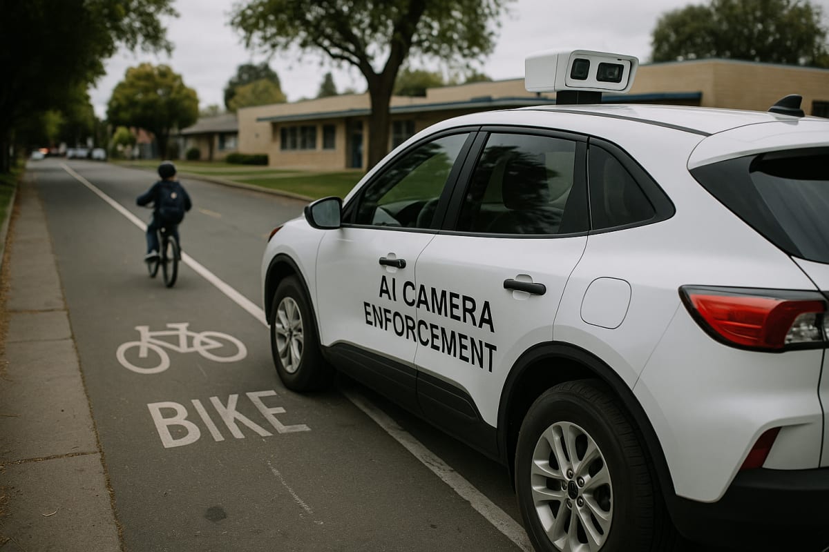Sacramento's AI Bike Lane Enforcement Expands After School-Zone Pilot Draws National Attention