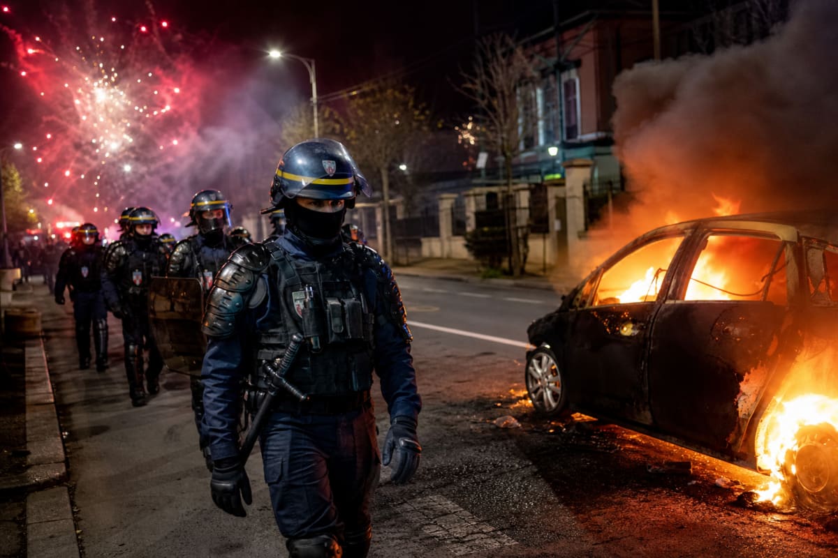 France deploys 70,000 police as Halloween night protest unrest erupts, dozens arrested in Paris suburbs and Lyon