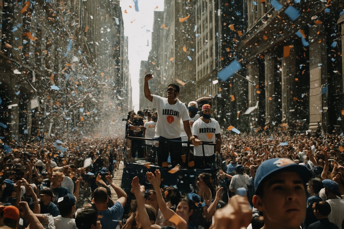 New York Knicks Celebrate NBA Championship With Ticker-Tape Parade Through Lower Manhattan