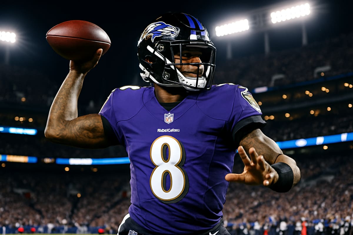 Jackson's Three TDs Lift Ravens Past Falcons in Primetime