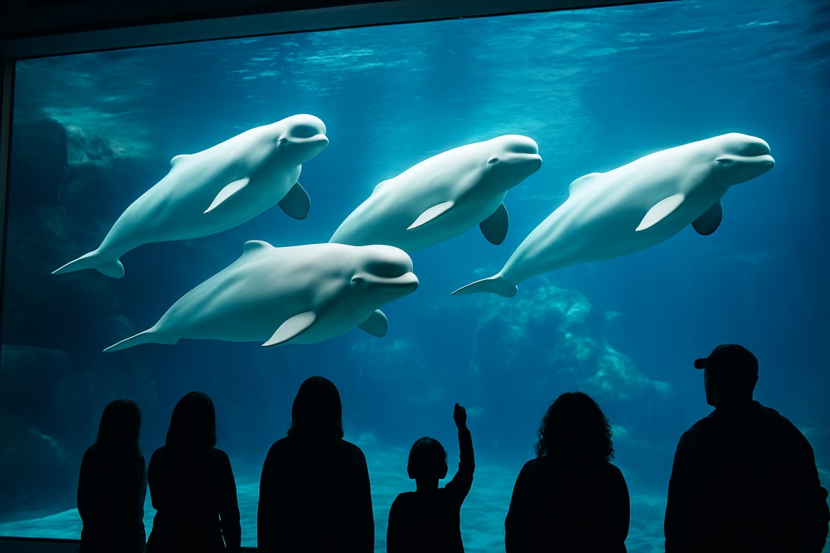 Shedd Aquarium Opens Viewing of Four Rescued Beluga Whales