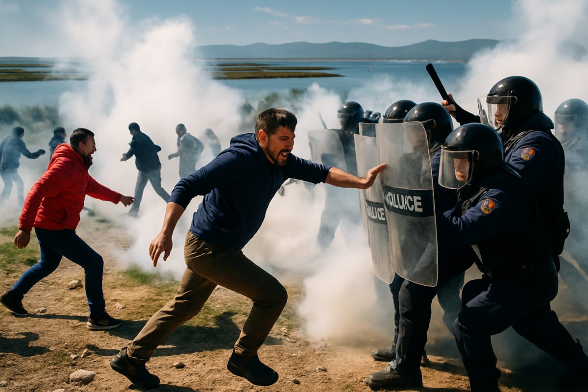 Albanian Protesters Clash With Police Over Trump-Linked Resort