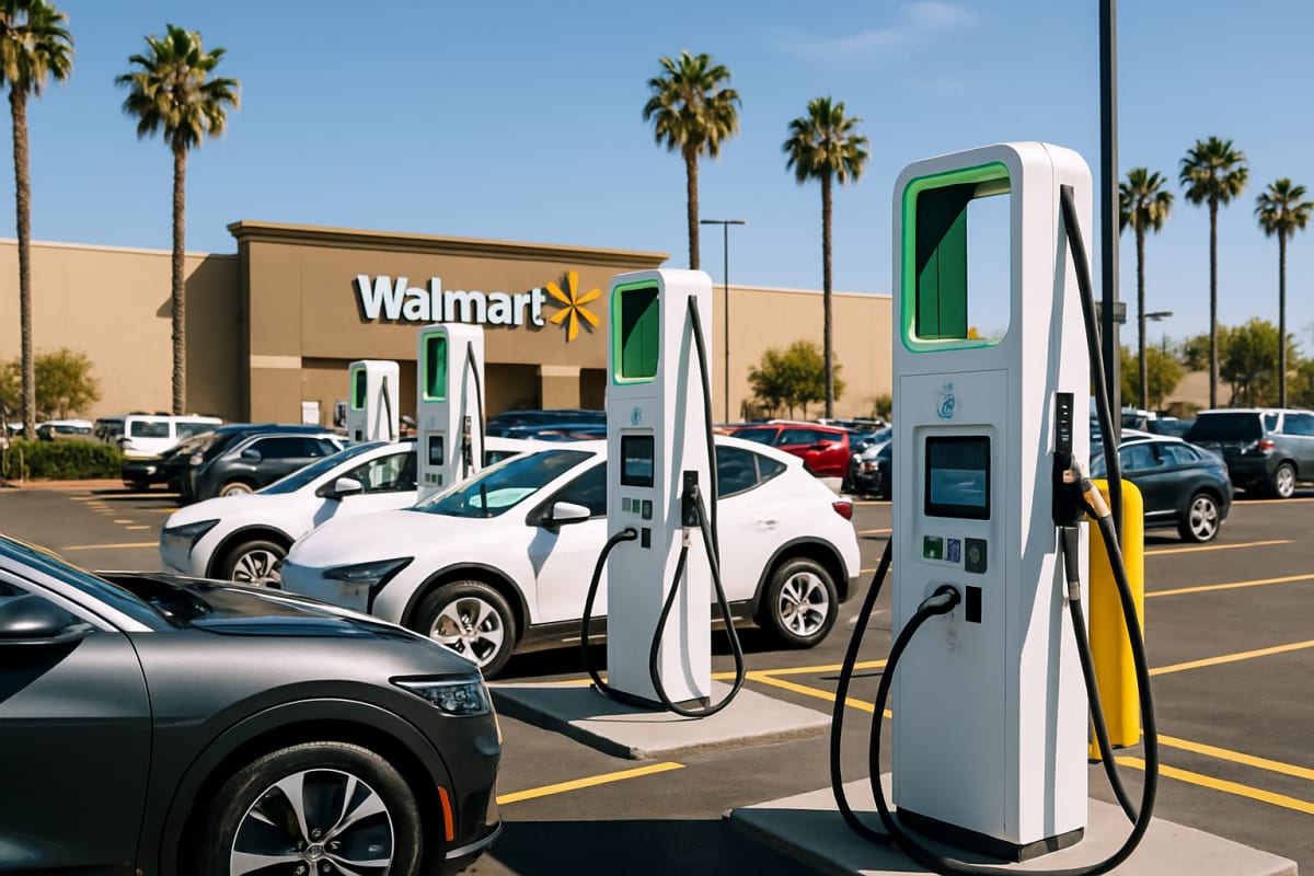 Walmart Launches California EV Charging Network With Member Discounts
