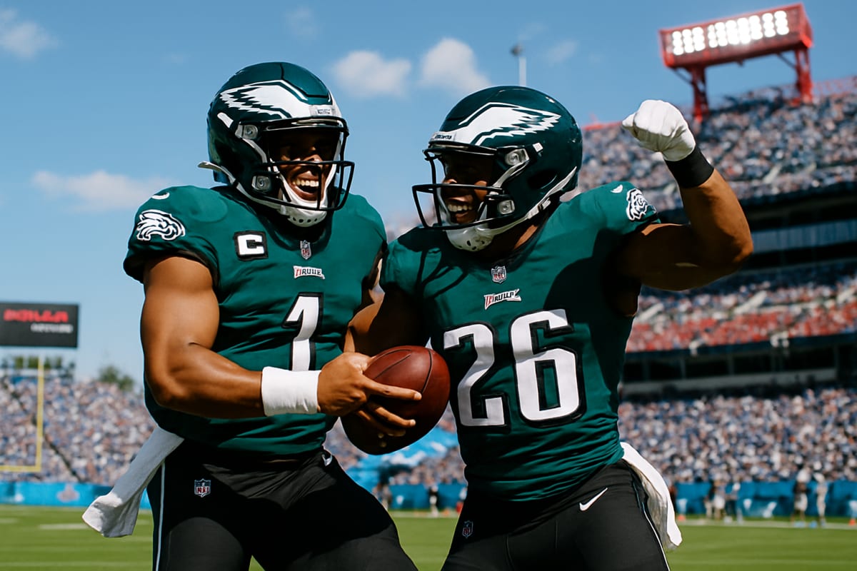Eagles Move to 3-0 Behind Hurts and Barkley's Ground Attack