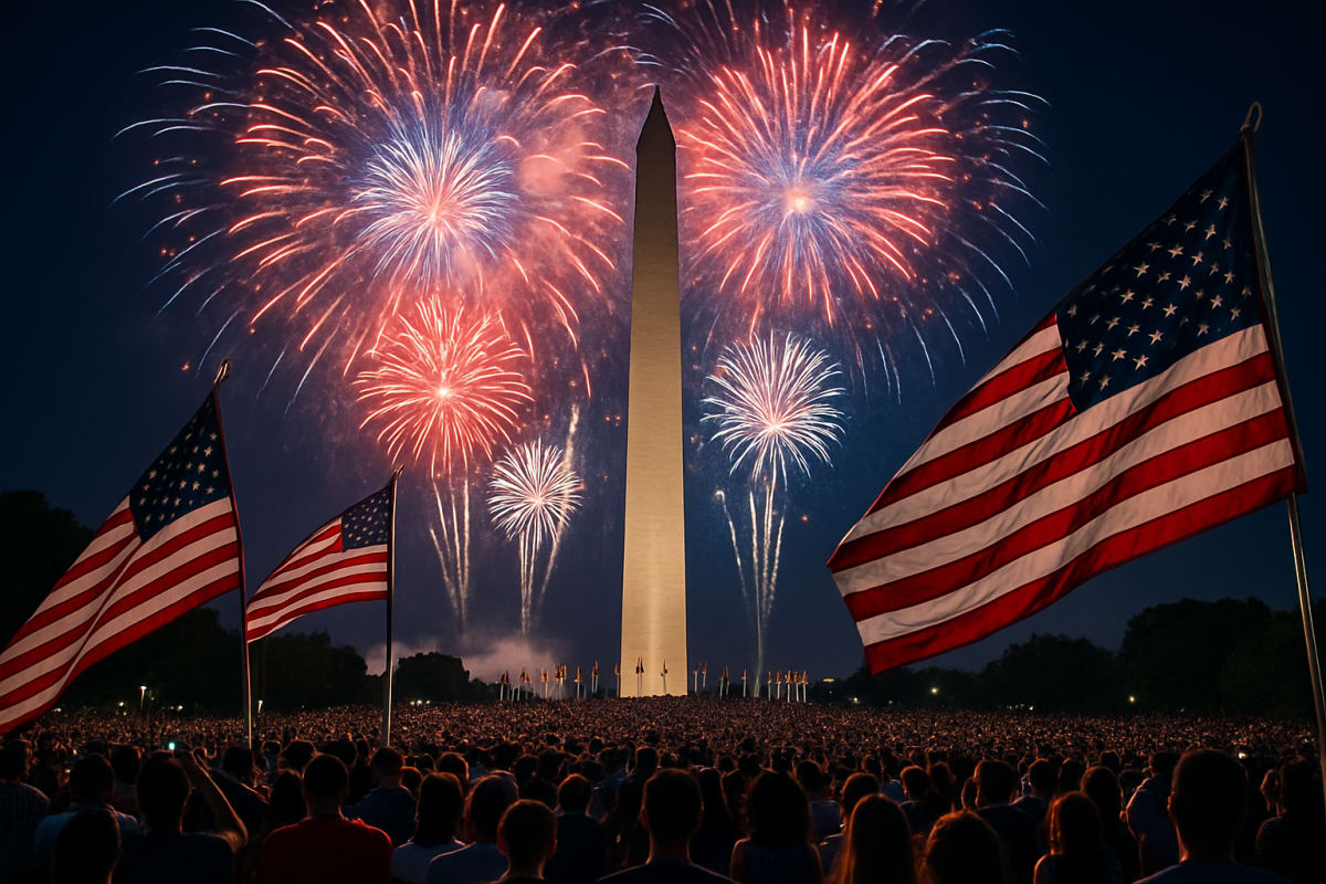 Trump Leads U.S. Semiquincentennial Celebrations on National Mall
