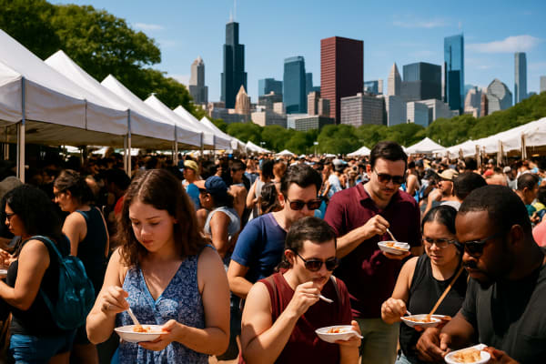 Taste of Chicago Draws Record Crowds to Grant Park