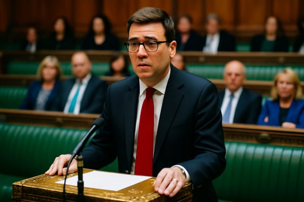 Burnham Takes First Commons Questions as Prime Minister
