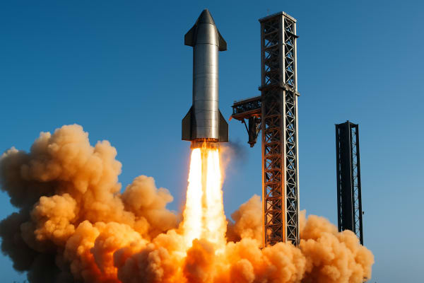 SpaceX Launches Starship on Orbital Test Flight from Texas Starbase