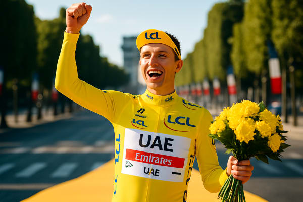 Pogacar Wins Tour de France, Clinches Yellow Jersey in Paris