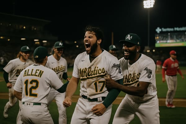 Athletics Edge Angels 4-3 in Extra Innings at Sutter Health Park as Sacramento Hosts MLB Matchup