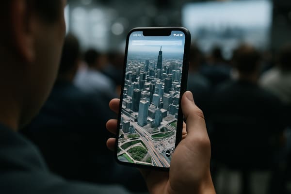 Apple Unveils Expanded iOS 27 Maps Flyover at WWDC Session, Demoing AI-Powered City Exploration