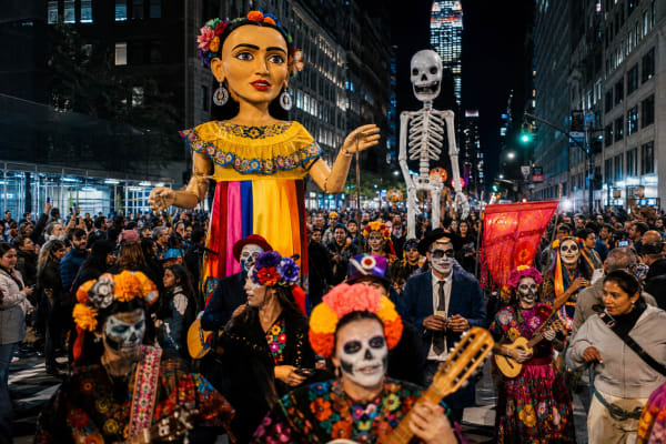 Village Halloween Parade fills Sixth Avenue as New York's 53rd march lands on a Saturday night