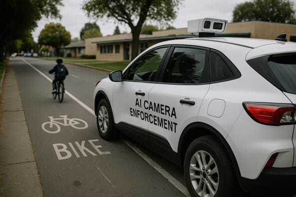 Sacramento's AI Bike Lane Enforcement Expands After School-Zone Pilot Draws National Attention