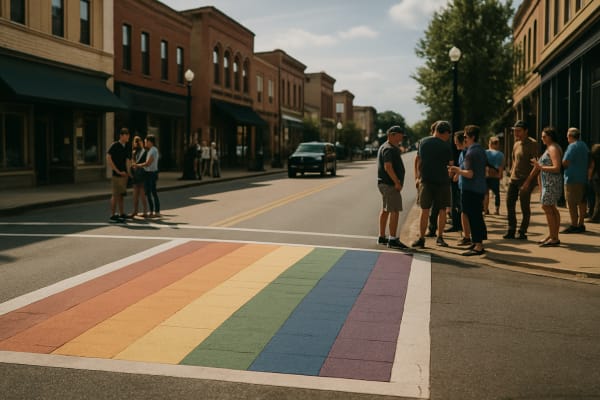 Barrington Unveils Rainbow Crosswalks in Public Ceremony Ahead of Pride Month Community Events