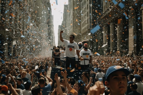 New York Knicks Celebrate NBA Championship With Ticker-Tape Parade Through Lower Manhattan