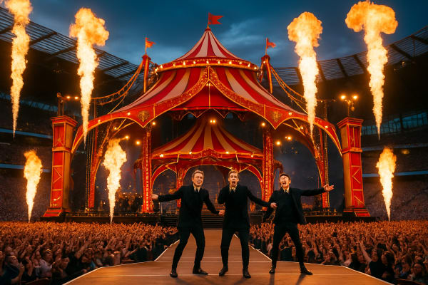 Take That's Circus Live at Etihad Stadium Draws 60,000 as Second Manchester Show Sells Out