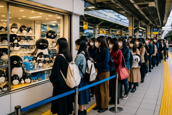 Suica Penguin Mascot Sells Out as Fans Mourn 26-Year Retirement