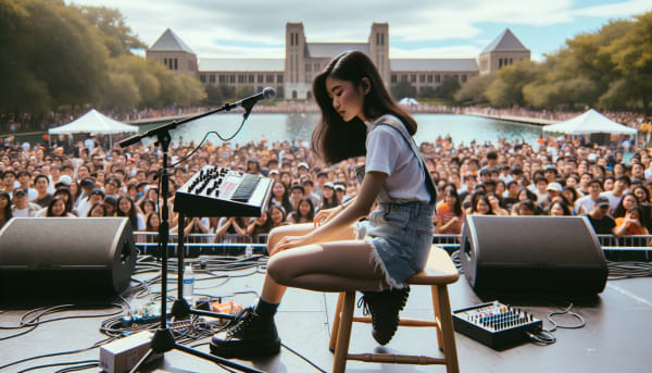 Lana Lubany's Dillo Day Opener Draws Overflow Crowd at Northwestern's Burrow Stage