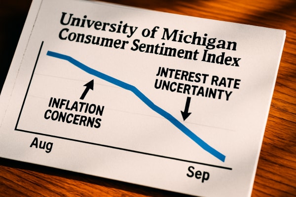 Consumer Sentiment Falls as Inflation and Rate Concerns Mount