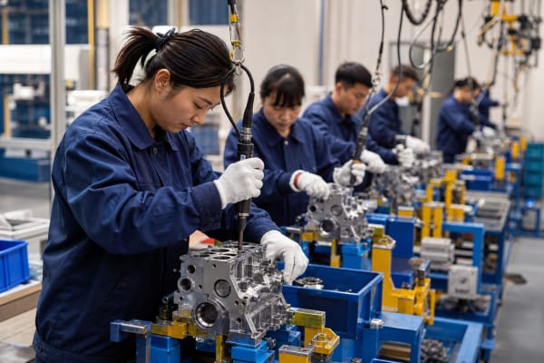 China's factory activity contracts in October as official PMI slips to 49.4