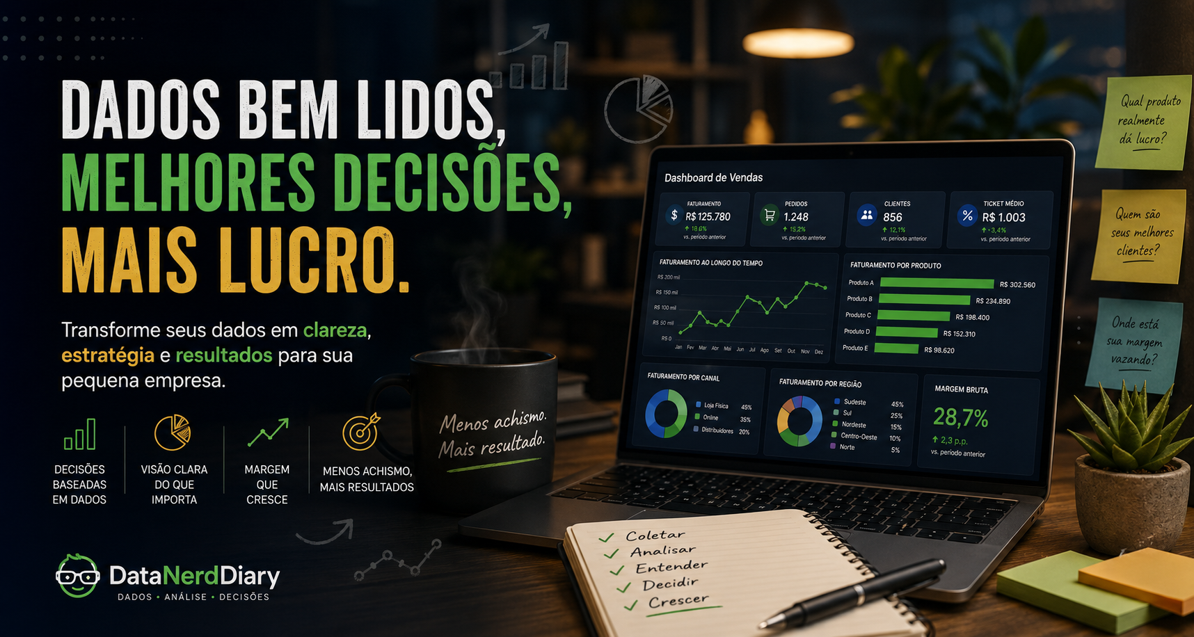 Os 3 erros comuns na análise de dados que fazem sua empresa perder margem de lucro