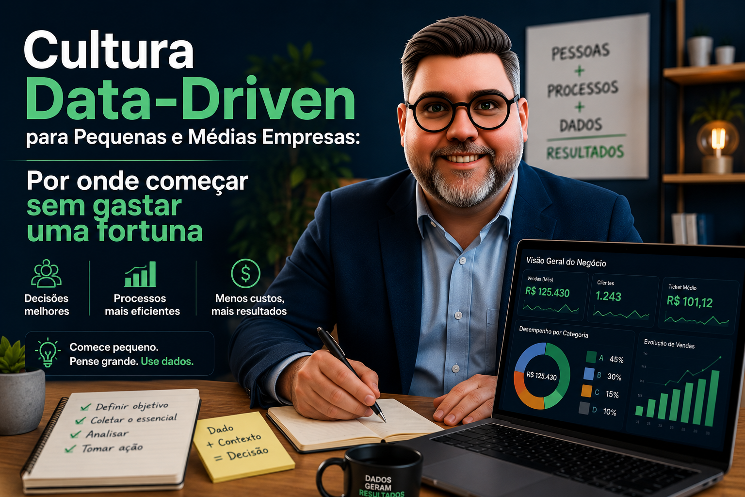 Cultura Data-Driven para Pequenas e Médias Empresas: Por onde começar sem gastar uma fortuna